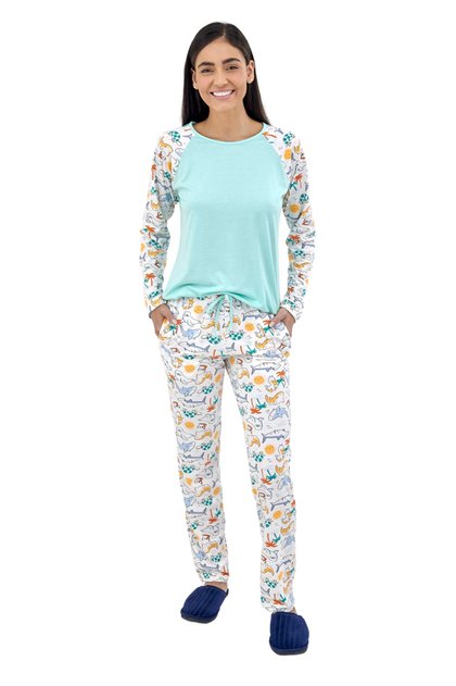 pijama feminino inverno longo fundo do mar mania pijamas 1