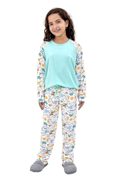 pijama infantil menina inverno longo fundo do mar mania pijamas 2