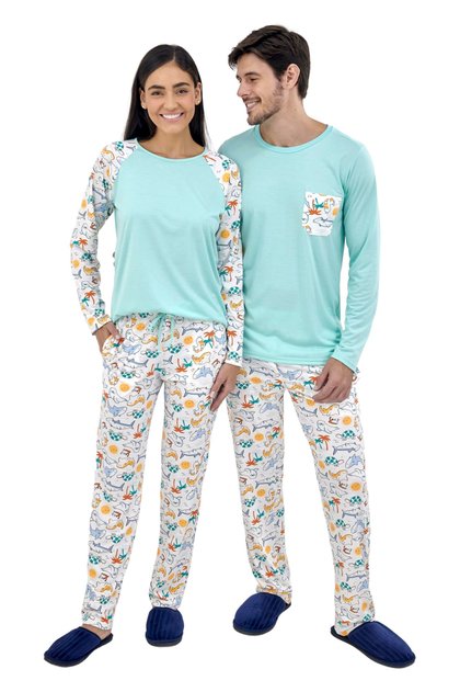 Pijamas de casal e namorados iguais: modelos inverno e verão! - Mania ...