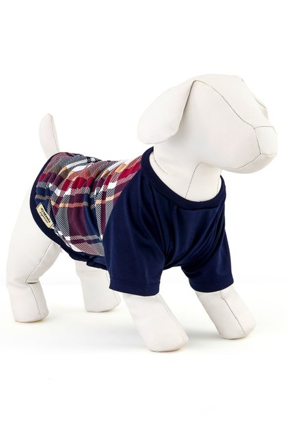 pijama para pets xadrez marinho mania pijamas 2025