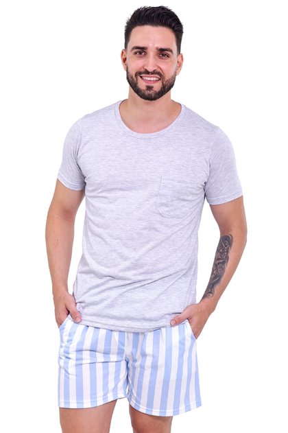 pijama masculino curto limao mania pijamas 2025