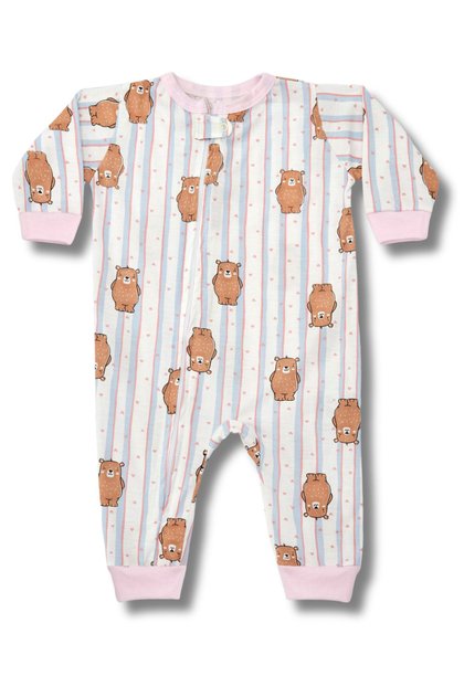 macacao para bebe ursinho listrado mania pijamas 2025