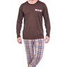 pijama adulto masculino xadrez marrom mania pijamas2025 6