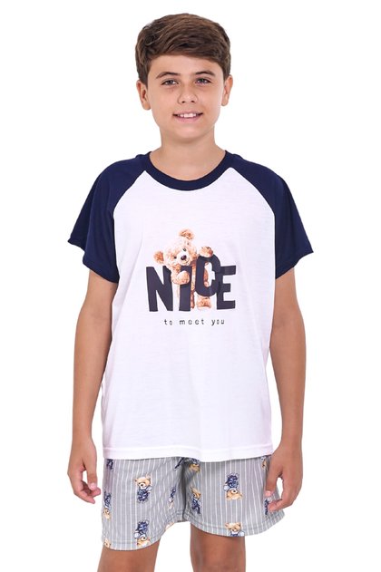 pijama infantil menino curto verao nice mania pijamas 2025