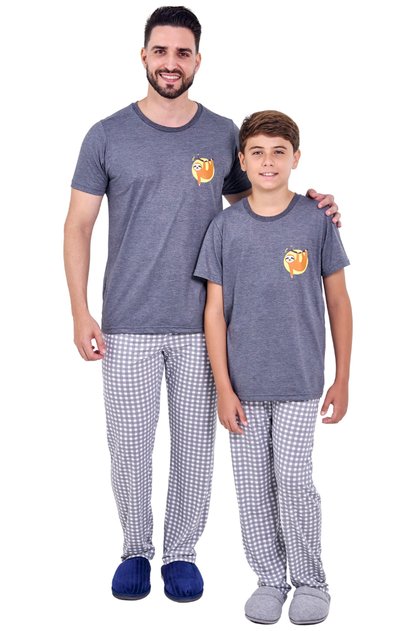 kit pai filho longo preguica